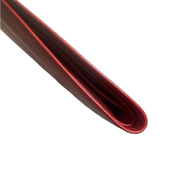 ROLEX Red Bi-Fold Wallet w/ Coin Pocket - Picture 3 of 13